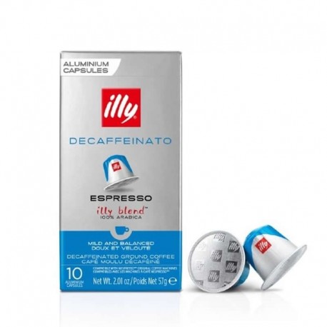 Cafea capsule Illy decaf compatibile Nespresso