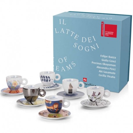 Set illy Biennale 2022 kit 6 cesti cappuccino si 6 farfurii