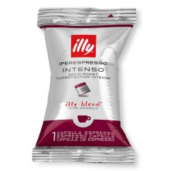Cafea illy 100 capsule iperespresso DARK (INTENSO) cu cofeina