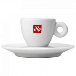Set illy 1 ceasca espresso scurt si 1 farfurie