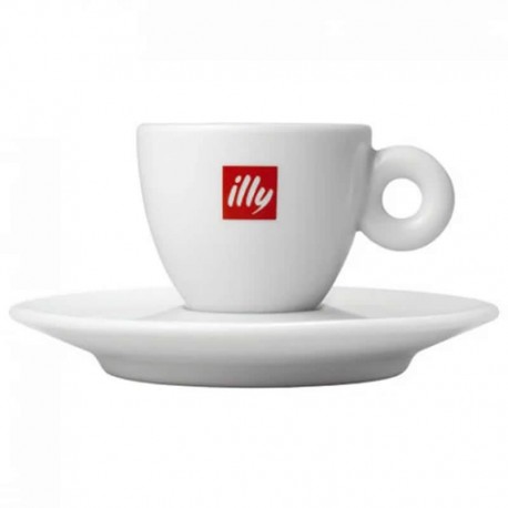 Set illy 1 ceasca espresso scurt si 1 farfurie